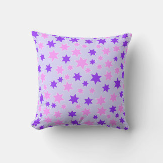 Purple and Pink Stars Cushion