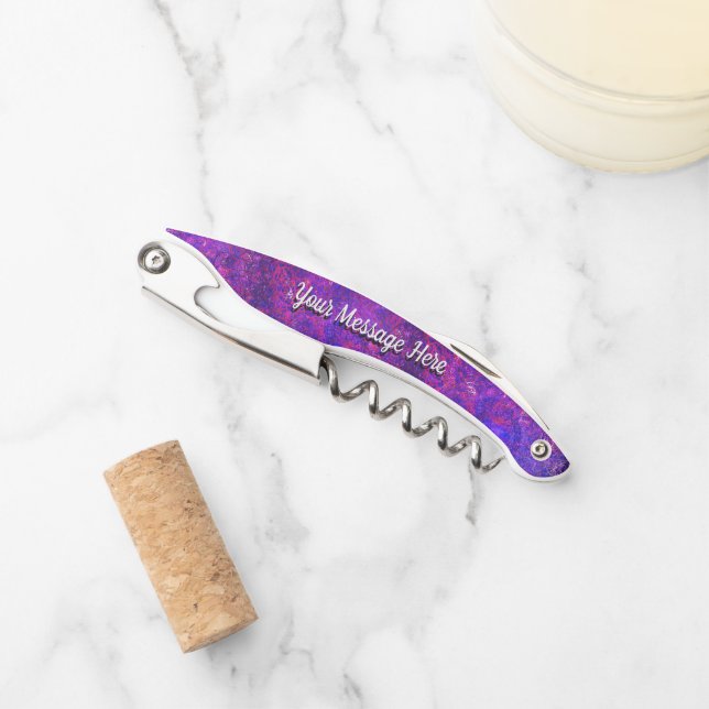 Purple and Pink Swirl Corkscrew (Front)