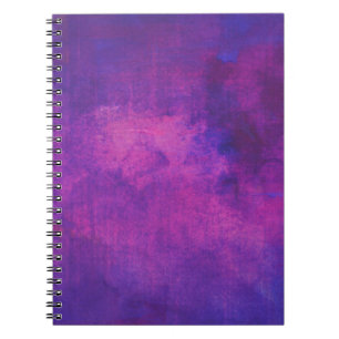 Purple and Pink Watercolor Abstract Background Notebook