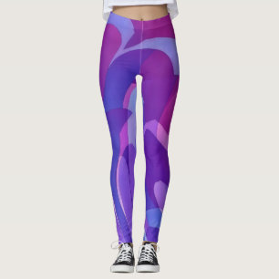 Purple and Plum Artsy Leggings