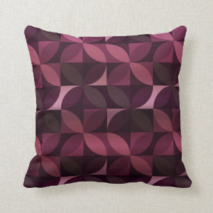Purple and Plum Modern Pattern Cushion