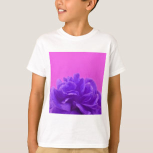 Purple and Raspberry Floral Art T-Shirt