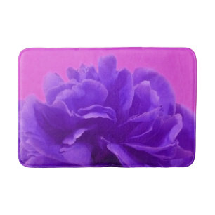 Purple and Raspberry Floral Bath Mat