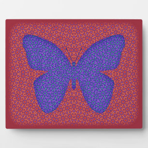 Purple and Red Butterfly Plaque