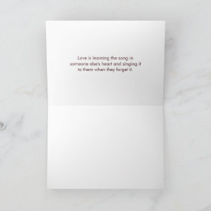 Purple and Rose Gold Happy Anniversary Love Card