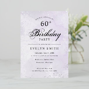 Purple and silver birthday