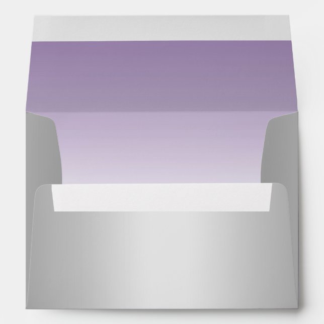 Purple and Silver  Envelope (Back (Bottom))
