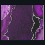 Purple and Silver Faux Glitter Agate Wrapping Paper<br><div class="desc">This elegant and glamourous wrapping paper is versatile and can be used for giving gifts or art and craft projects. It is ideal for any occasion such as birthdays, weddings, bridal showers, baby showers, anniversaries or general gifts. It features purple marble agate on a distressed purple background. The faux silver...</div>