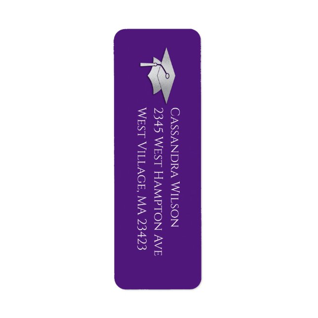 Purple and Silver Graduation (Front)