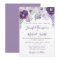 Purple and Silver Watercolor Floral Wedding