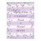Purple and Silver Welcome Poster Print