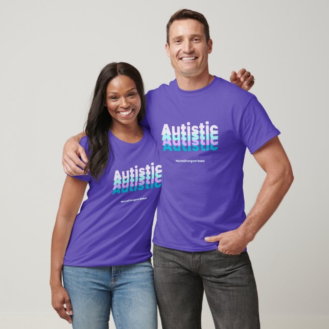 Purple and Teal Autistic Pride Shirt (Unisex)