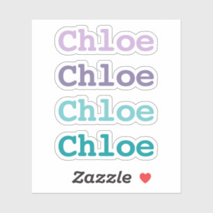Purple and Teal Gradient Colour Type Child Name
