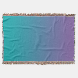 Purple And Teal Throw Blanket