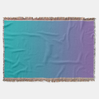 Purple And Teal Throw Blanket