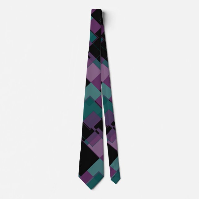 Purple and Teal Tie (Front)