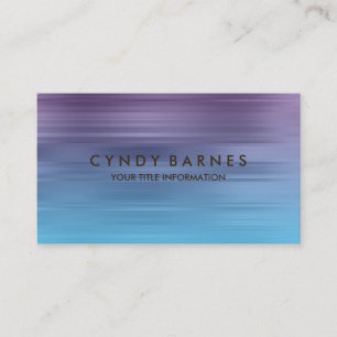 Purple and Turquoise Stripe Business Card