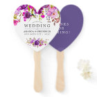 Purple and Violet Floral Wedding Favour