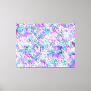 Purple and wavy glitch  canvas print