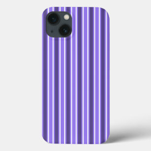 Purple and white candy stripes Case-Mate iPhone ca iPhone 13 Case