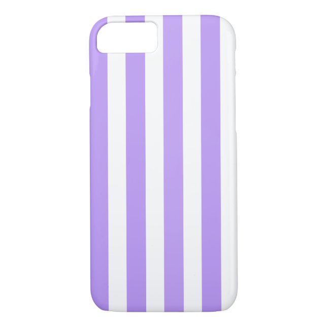 Purple and white candy stripes Case-Mate iPhone case (Back)