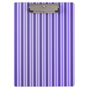 Purple and white candy stripes clipboard