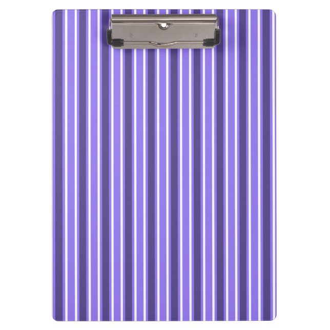 Purple and white candy stripes clipboard (Front)