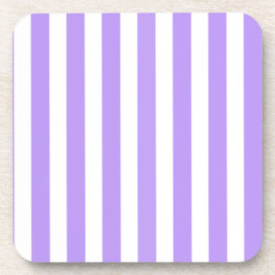 Purple and white candy stripes coaster