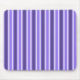 Purple and white candy stripes mouse mat