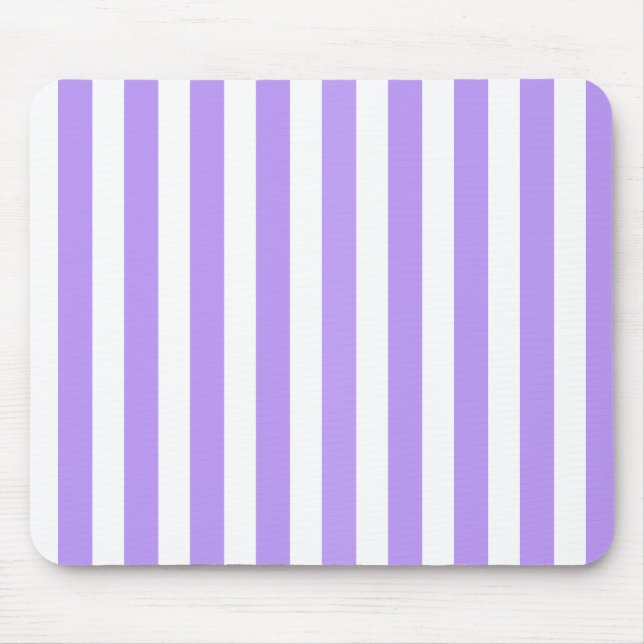 Purple and white candy stripes mouse mat (Front)