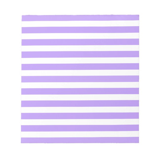 Purple and white candy stripes notepad (Front)
