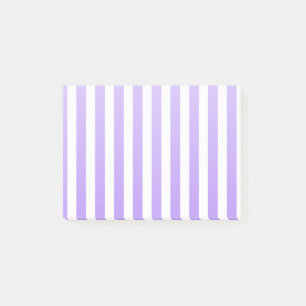 Purple and white candy stripes post-it notes