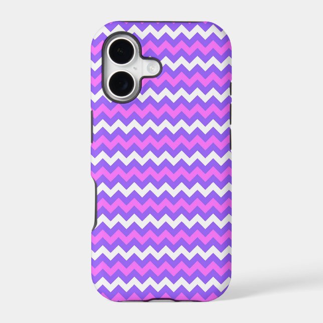 Purple and White Chevron Zigzag Pattern 2 (Back)