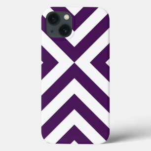 Purple and White Chevrons Battery Case
