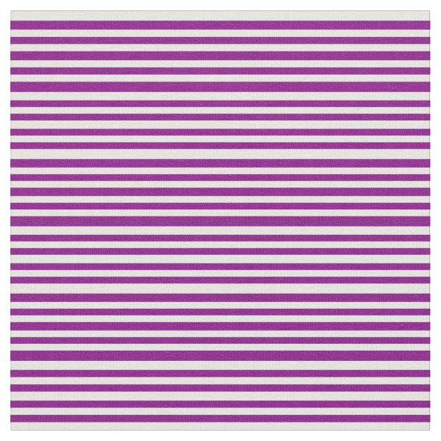 Purple and White Coloured Pattern of Stripes Fabric (Close Up)