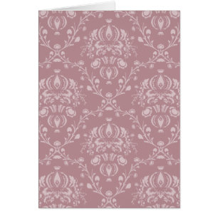 Purple and White Damask