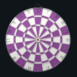 Purple And White Dartboard<br><div class="desc">Purple And White Dart Board</div>