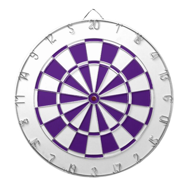 purple and white dartboard (Front)