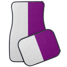 Purple and White Dual/Split Colour Design 