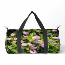 Purple and white flowers 