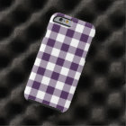 Purple and White Gingham Pattern