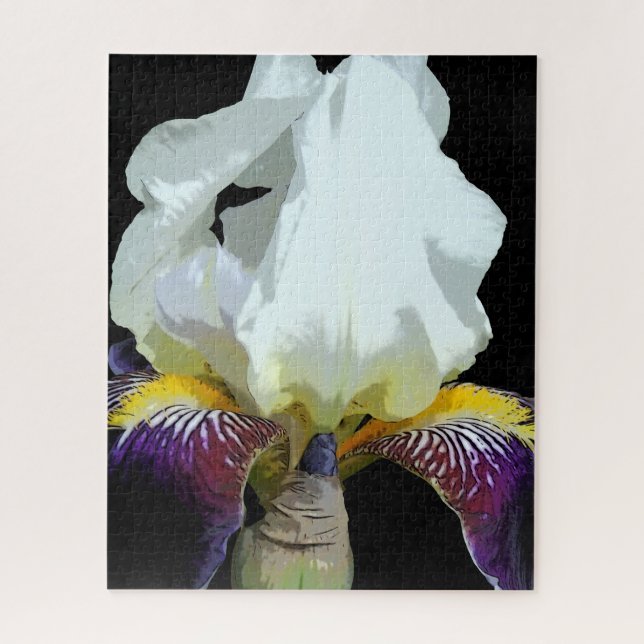 Purple and White Iris Jigsaw Puzzles (Vertical)