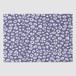 Purple and White Leopard Print Tissue Paper