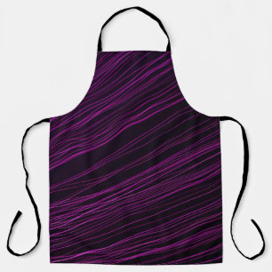 Purple and white light digital wallpaper apron