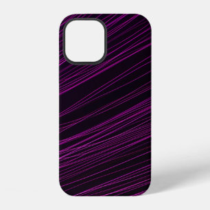 Purple and white light digital wallpaper iPhone 12 case
