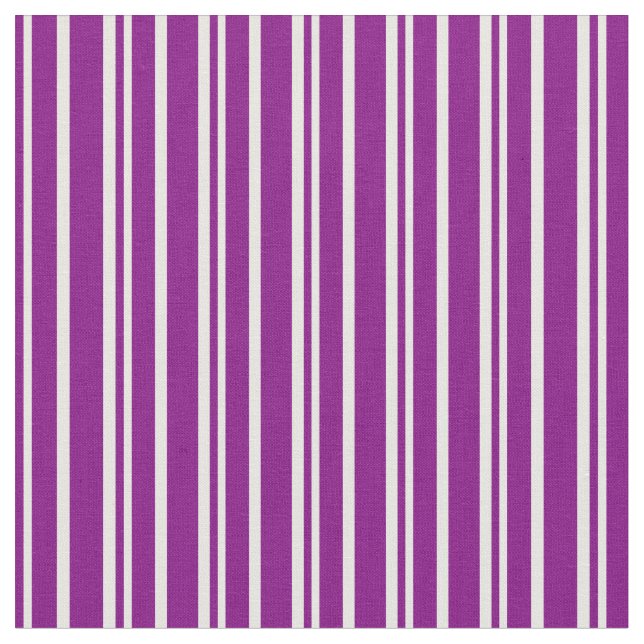 Purple and White Lines Fabric (Close Up)