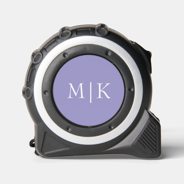 Purple and White | Modern Monogram 1 (Front)