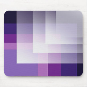 Purple and white mouse mat