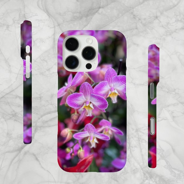 Purple and White Orchids from Holland,  Case-Mate iPhone Case (Original Photo in Holland, Small Orchids. Case-Mate iPhone Case.)