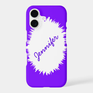 Purple and White, Personalized Name,